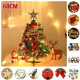 thumbnail image 1 of Mini Christmas Trees, Desktop Christmas Trees with LED Light and Hanging Ornaments, 1Pcs, 1 of 7