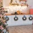 thumbnail image 1 of Mini Christmas Wreath for Cabinets Kitchen,Hanging Small Christmas Wreaths With Bows And Artificial Red Berries,Kitchen Xmas Decoration for Kitchen Crafts Fireplace Window Front Door Wall Decor, 1 of 6