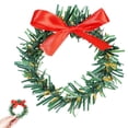 thumbnail image 1 of Mini Christmas Wreath, Small Xmas Wreath for Crafts, 1 Pc Miniature Holiday Wreath Embellishment for Dollhouse, Tabletop Displays, DIY Projects and Christmas Decor, 1 of 5