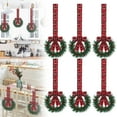thumbnail image 1 of Mini Christmas Wreaths, 6Pc Small Holiday Decor for Cabinets, Christmas Window Wreath Decor, Festive Greenery Swag, Door and Mantel Decor, Tabletop Christmas Arrangement, 1 of 6