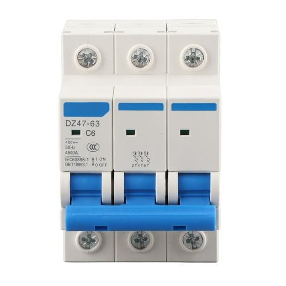 Mini Circuit Breaker, Practical AC 400V 6/10/16/20A 400V Mini MCB, For Combiner Box Plastic, Electric Components 6A/10A/16A/20A Dc Systems