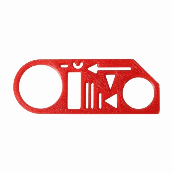 Mini Circuit Schematics Drawing Template Portable Stencil for Hand Drawn Electronics Schematics, Resistors, Capacitors, Transistors, ICs Durable Plastic, Compact for Students, Hobbyists, Engineers