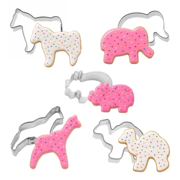 Mini Circus Animals 5 Piece Cookie Cutter Set - The Cookie Cutter Shop - Tin Plate Steel