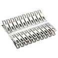 thumbnail image 1 of Mini Clamps Frame Clamp Set Woodworking Tables for Workshop Insulated Steel Heavy Duty Clamps Clear Stainless Steel Fixing Clip Multipurpose Clips For Clothes Socks Windproof Small Flat, 1 of 4