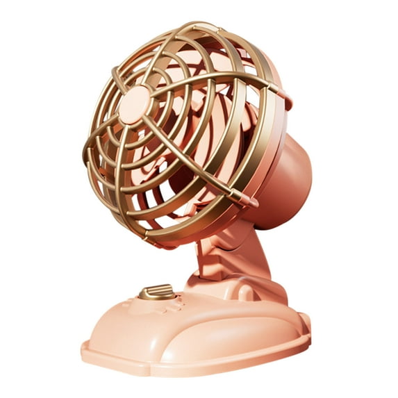 Mini Classic Vintage Fan | Retro Metal Air Circulator with Original Base for Desk & Bedside | 2 Speeds, Desk Fan for Bedroom, Home, Office Clearance