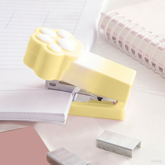 Mini Claw Desktop Stapler, Portable Stapler, Gradient Stapler, Includes 400 Staples + 15 Sheets Capacity, Cute Design, for Scholars & Office, Essential Binding Tool, Compact Stationery