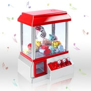 Mini Claw Machine Arcade Toy with Sound - Kids Candy Dispenser Vending Game, Ideal Christmas & Birthday Gift for Ages 3+