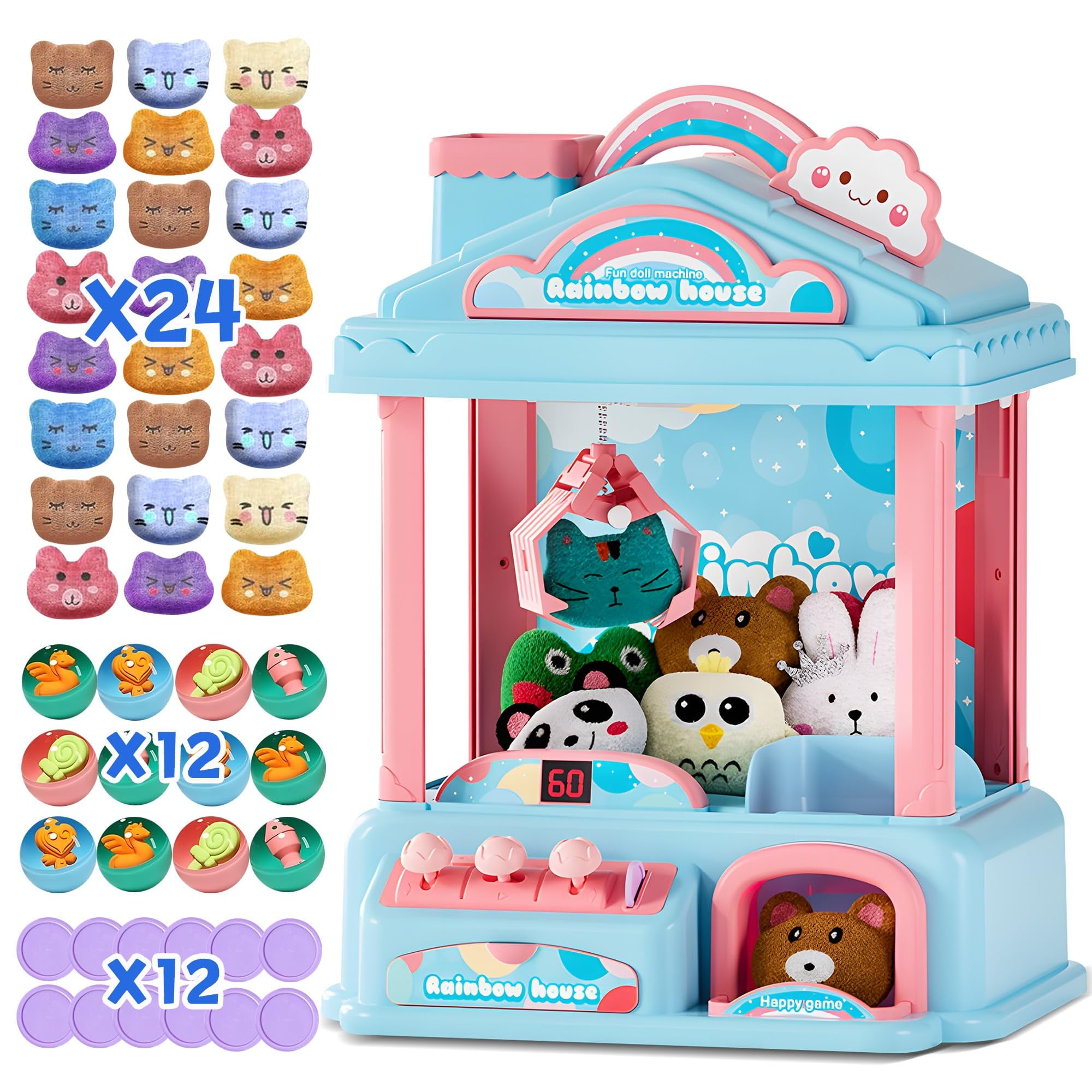 Mini Claw Machine for Kids | Electric Vending Machine Toy Arcade Game ...