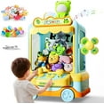thumbnail image 1 of Mini Claw Machine Toy, Pink Frog Theme, Arcade Style Game with Wheels (Green), 1 of 6