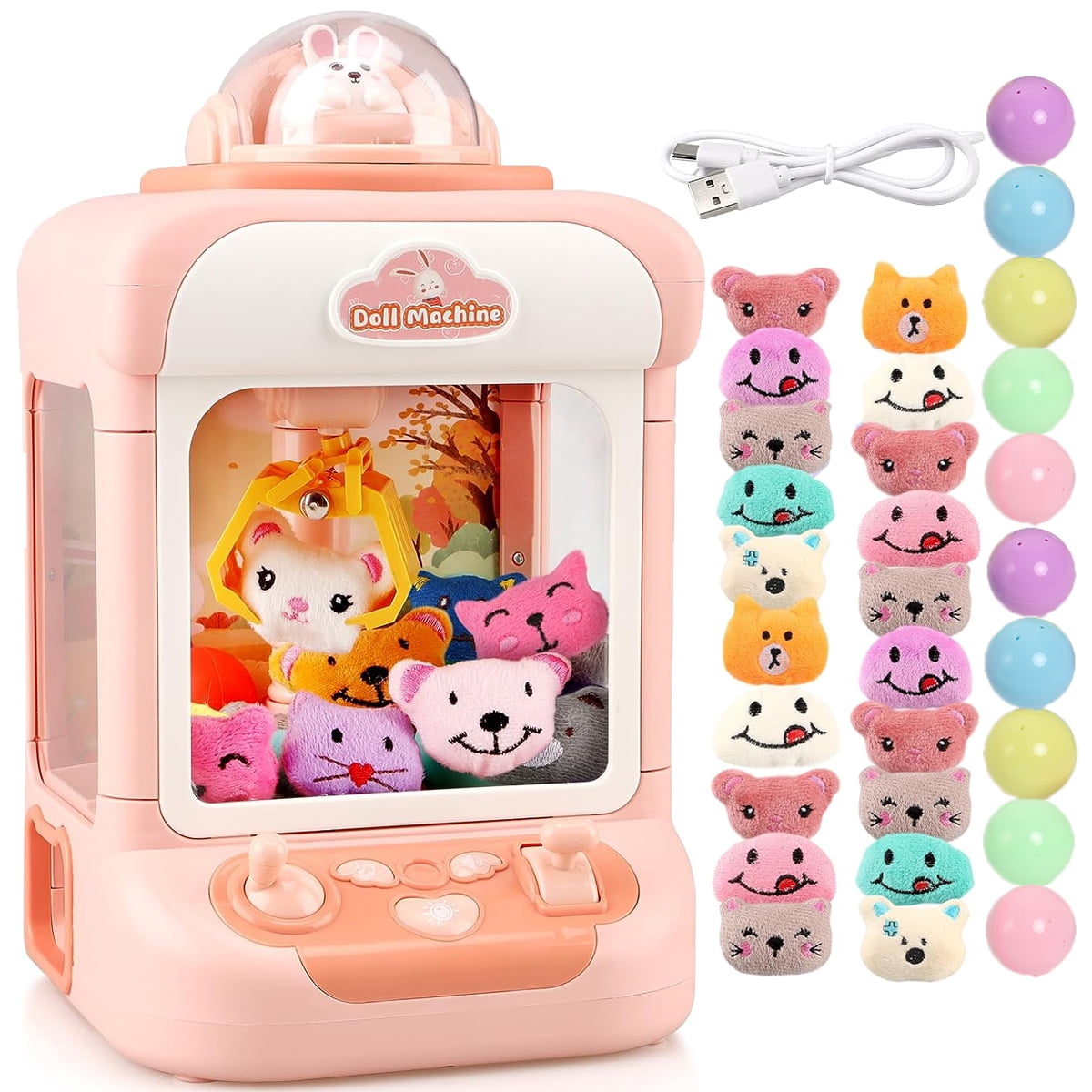 Mini Claw Machine for Kids Toy, Surprise Game Prizes Dispenser Toys & Candy Arcade Game Machines