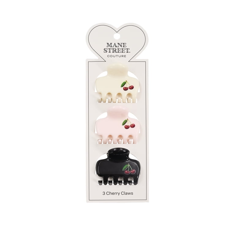 Mane Street Couture Cherry Mini Hair Claw Clips 3 Count  display picture 3