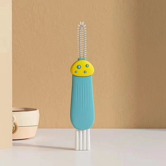 Mini Cleaning Brush for Cup Lids Baby Bottles Milk Cups and Glasses - Compact Detail Brush for Cleaning