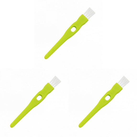 Mini Cleaning Brushes with Nylon Bristles,4.33 Inch Long Precision Detail Cleaner,Plastic Cleaning Brush,Computer Keyboard Cleaning Brush,Plastic Handle Mini Dust Removal Brush for Office,E 3PCS