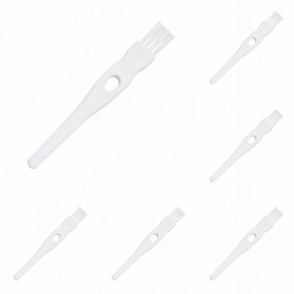 Mini Cleaning Brushes with Nylon Bristles, 6 Pack Precision Detail Cleaning Brush Set for Razor, Electric Shaver, Nose Hair Trimmer, Mug Lid, Keyboard, Bottle Lid, Small Crevices, Household Cleaning