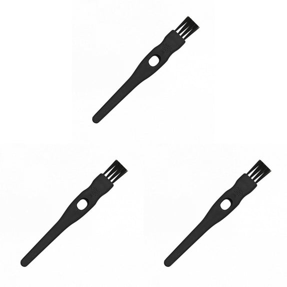 Mini Cleaning Brushes with Nylon Bristles, Garlic Masher Cleaning Brush, Precision Detail Cleaner for Razor, Nose Hair Trimmer, Mug Lid, Mosquito Lamp and Small Crevices, 3 Pcs, 4.33x0.55"