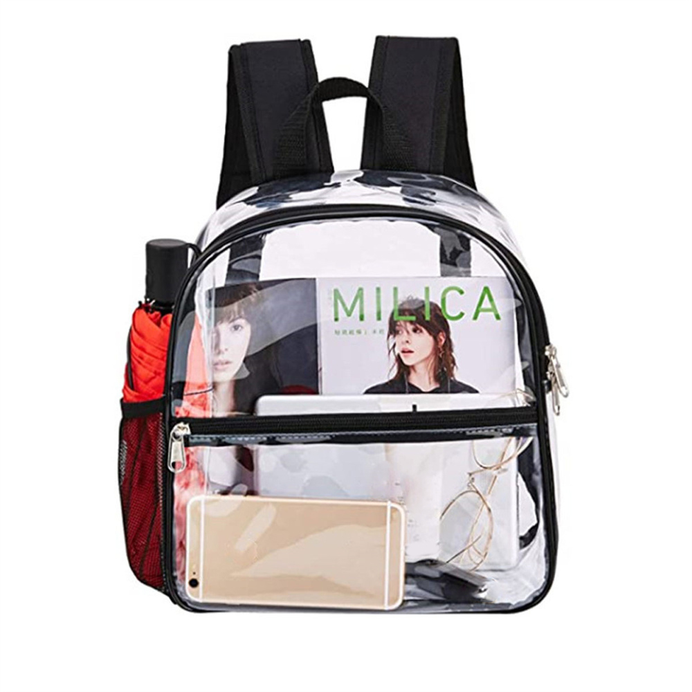 Mini Clear Backpack Stadium Approved 12x12x6 See Through Waterproof