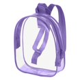 thumbnail image 1 of Mini Clear Bag Mochila Transparente Foldable Clear Backpack, Lightweight Transparent Bookbag for Stadium Events, Durable PVC Waterproof, Small Clear Backpack for Men Women, 1 of 2