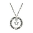 thumbnail image 1 of Mini Clear Crystal Star Gymnastics Mom Affirmation Ring Necklace, 1 of 1