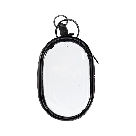 Mini Clear PVC Keychain Pouch, Portable Waterproof Zippered Storage Bag for Keys Coins Earphones Small Accessories