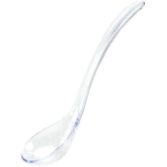 Mini Clear Plastic Ladle – Disposable, Small Plastic Serving Spoon for Sauce, Gravy, Soup, Appetizers, Desserts, Catering, Buffet, Parties, Events, Tastings (144)