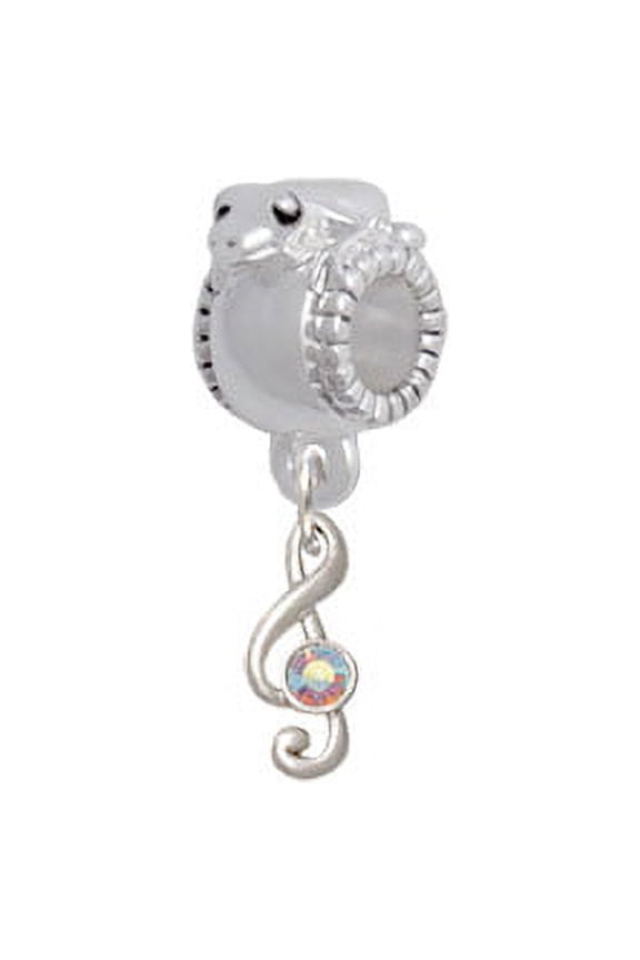 Mini Clef with AB Crystal - Frog Charm Bead