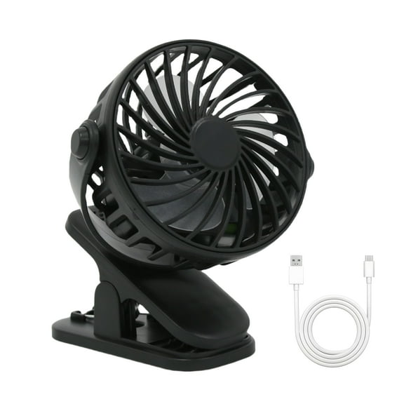Mini Clip Fan Rechargeable USB Desktop Fan  500mAh Portable Clip On Fan for Office Outdoor Travel Camping  Hands Free Cooling with Built in Battery