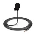 thumbnail image 1 of Mini Clip-on Lapel Lavalier Condenser Microphone with 3-Pin 3.5mm Plug 3 Meters Cable for Live Stream/Recording/Interview Compatible with Desktop Computer/Camera/Video Camera/Sound Card, 1 of 7