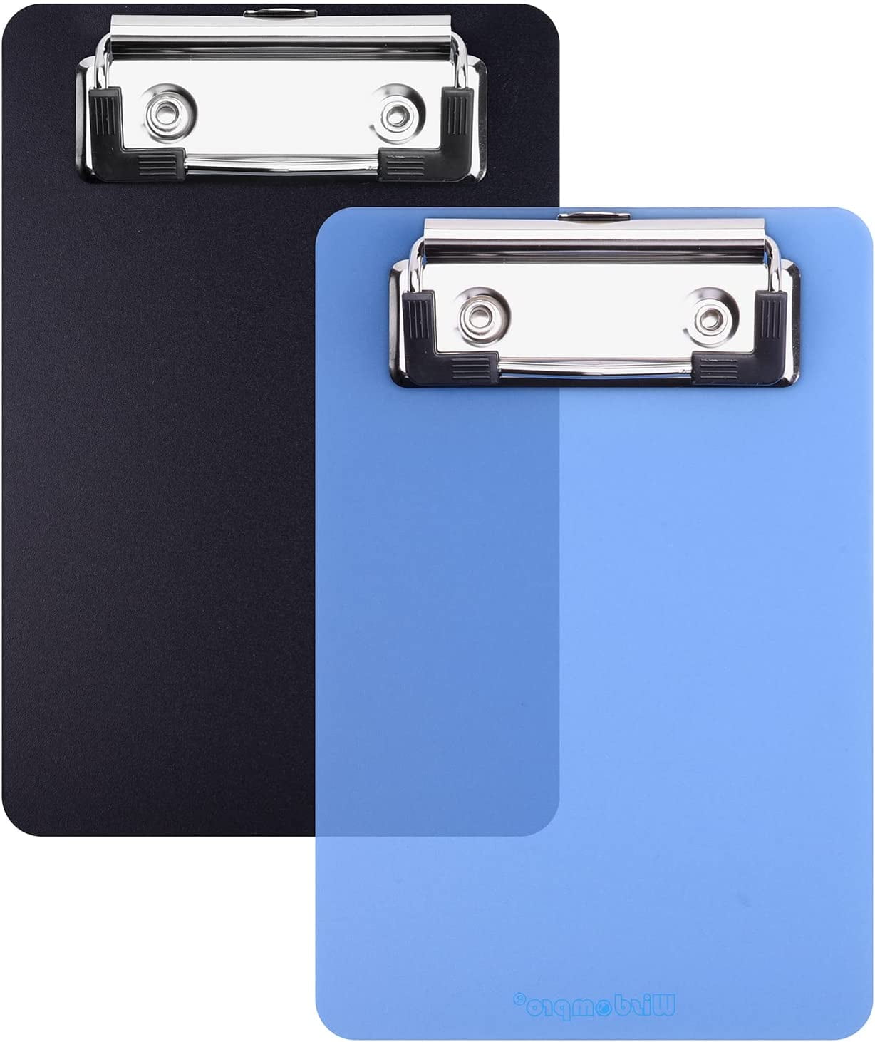Mini Clipboard, Wisdompro 2 Pack 4" x 6" Small Clip Boards for Notepads