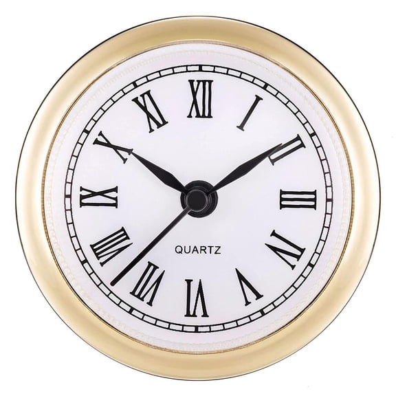 Clock Insert 2.4 Inch 61mm Round Clock Fit-up Movement Miniature Clock Roman Nume