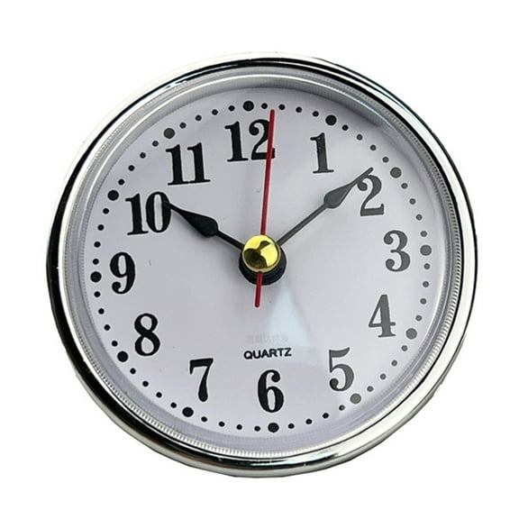 Mini Clock Insert Round Clocks Quartz Movement 2-1/2 65mm Diameter Clock Head Arabic Numerals DIY Crafts for Home