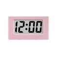 thumbnail image 1 of Mini Clock Triangle LED Screen Lectronic Digital Alarm Desktop for Home Office Table Bedroom Decor Pink, 1 of 9