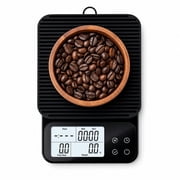 Coffee Scale with Timer, 0.1g Precision, Digital Espresso & Pour-Over Scale, Silicone Waterproof Cover, Auto Shut-Off
