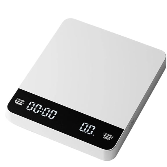 Mini Coffee Scale with Timer,Rechargeable Espresso Scale,3kg/0.1g Precision Scale for Espresso&Pour-Over Coffee,Portable Digital Kitchen Scale,White