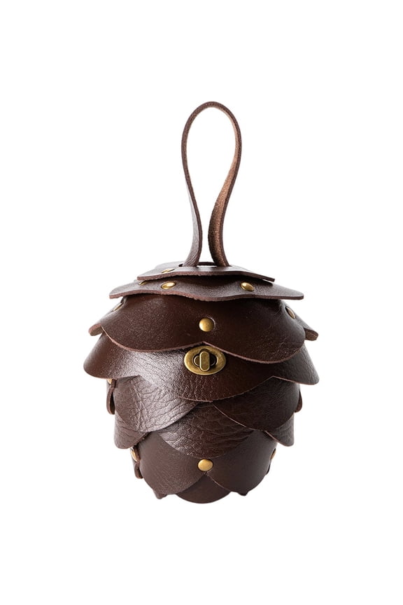 Mini Coin Purse PU leather Small Lipstick Bag Personality waist Bag Storage Pouch Acorn Purse Novelty Acorn Stylish Handbag Gifts for Women Men