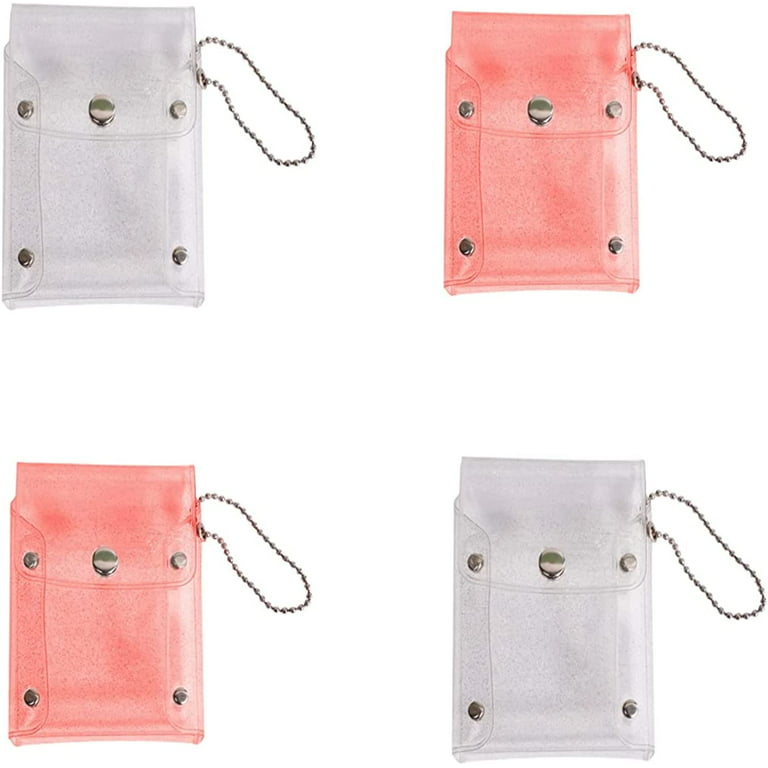 New Transparent Bag Keychain Coin Purse PVC Clear Mini Purses Kids