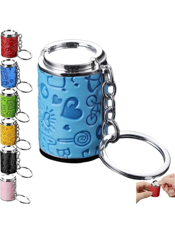 Mini Coin Storage Keychain, 2-in-1 Portable Coin Holder & Fidget Coin Bank for Quarters, Secure Snap Closure Pocket Coin Bank for Keys & Bags, Small Change Organizer Gift