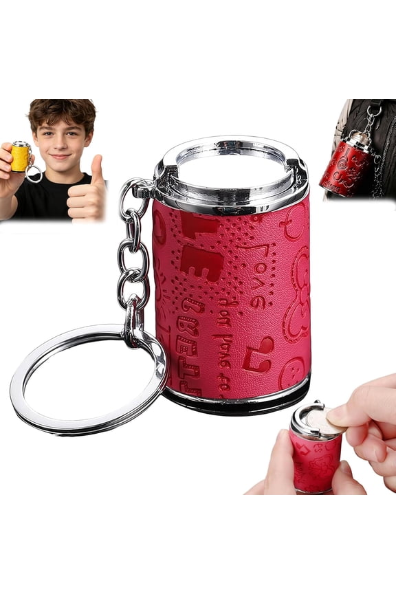 Mini Coin Storage Keychain, 2-in-1 Portable Coin Holder, Loose Change Container, Ideal Gift