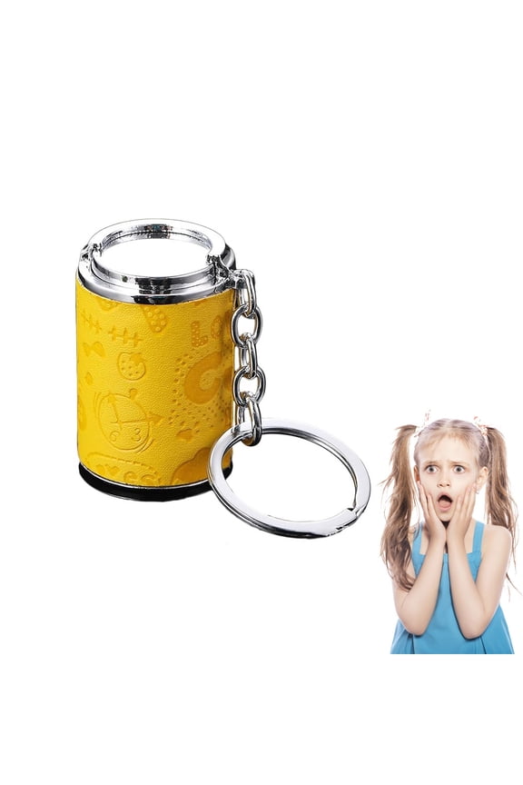 Mini Coin Storage Keychain, 2-in-1 Portable Coin Holder, Loose Change Container with Secure Snap Closure, Pocket Coin Bank
