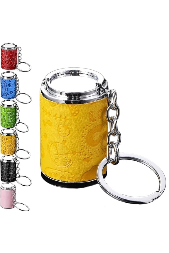 Mini Coin Storage Keychain, 2-in-1 Portable Coin Holder, Loose Change Container with Secure Snap Closure, Pocket Coin Bank