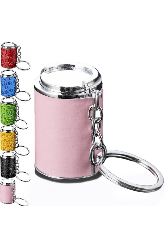 Mini Coin Storage Keychain, 2-in-1 Portable Coin Holder, Loose Change Container with Secure Snap Closure, Pocket Coin Bank