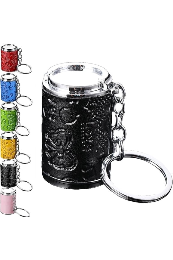 Mini Coin Storage Keychain, 2-in-1 Portable Coin Holder, Loose Change Container with Secure Snap Closure, Pocket Coin Bank