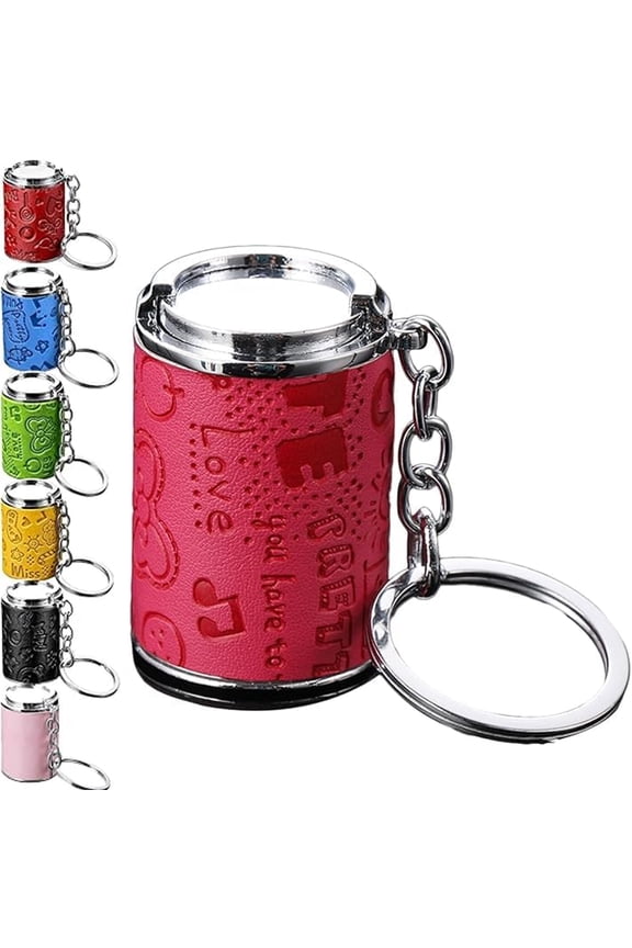 Mini Coin Storage Keychain, 2-in-1 Portable Coin Holder, Loose Change Container with Secure Snap Closure, Pocket Coin Bank