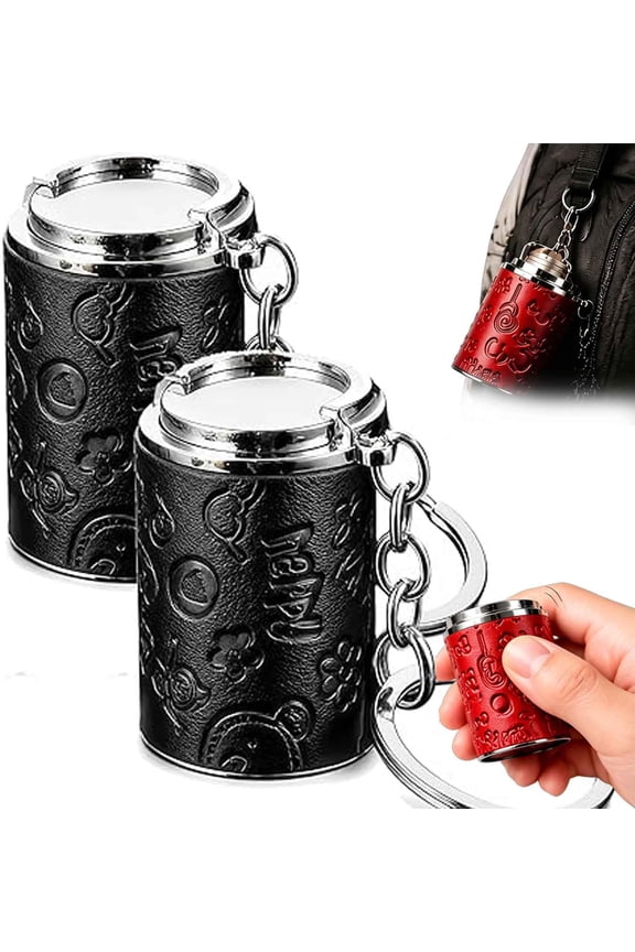 Mini Coin Storage Keychain, 2-in-1 Portable Coin Holder, Pocket Coin Bank