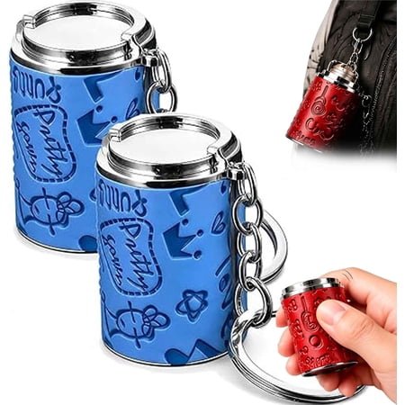 Mini Coin Storage Keychain, 2-in-1 Portable Coin Holder, Pocket Coin Bank