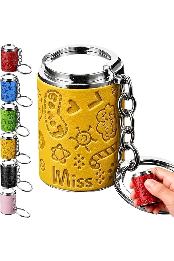Mini Coin Storage Keychain, 2-in-1 Portable Coin Holder, Pocket Coin Bank