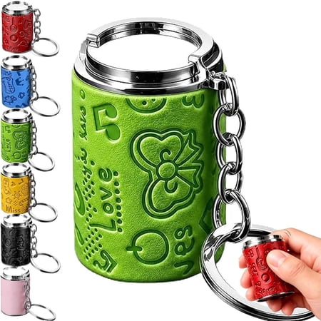 Mini Coin Storage Keychain, 2-in-1 Portable Coin Holder, Pocket Coin Bank