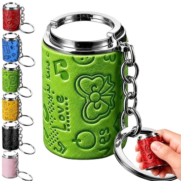 Mini Coin Storage Keychain, 2-in-1 Portable Quarter Holder Keychain Coin Holder, Pocket Coin Bank