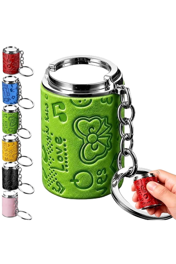 Mini Coin Storage Keychain, 2-in-1 Portable Quarter Holder Keychain Coin Holder, Pocket Coin Bank