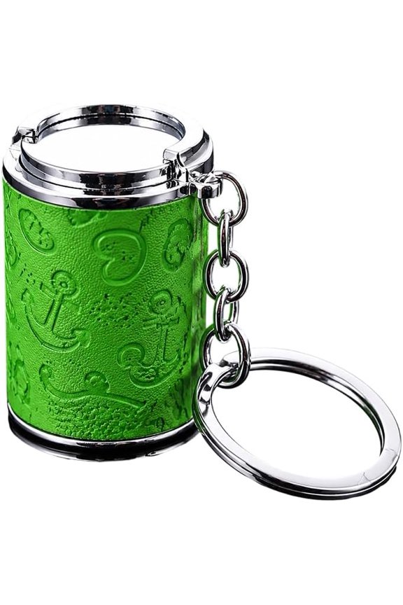 Mini Coin Storage Keychain, Micro Coin Storage Keychain 2-in-1 Portable Coin Holder, Secure Snap Closure
