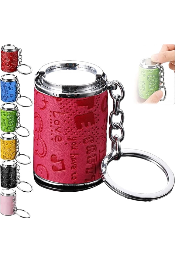 Mini Coin Storage Keychain - Portable Coin Holder & Fidget Coin Bank with Snap Closure, Zinc Alloy, for Keys, Bags, EDC